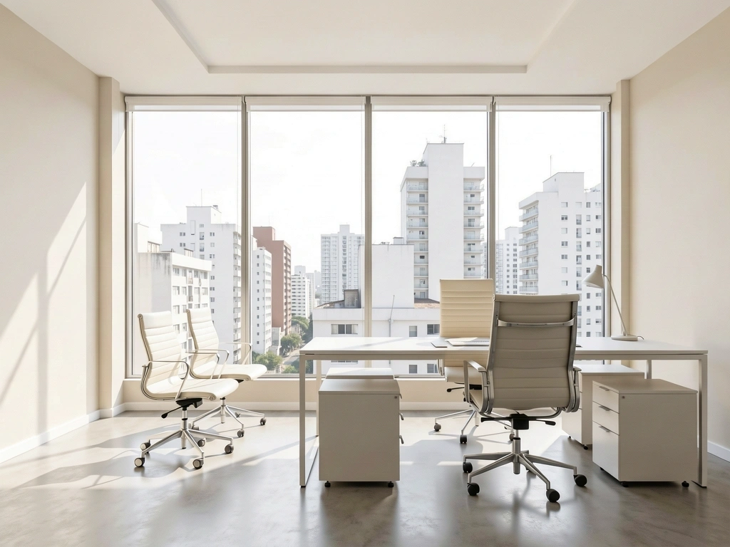 Ambiente profissional de consultoria financeira